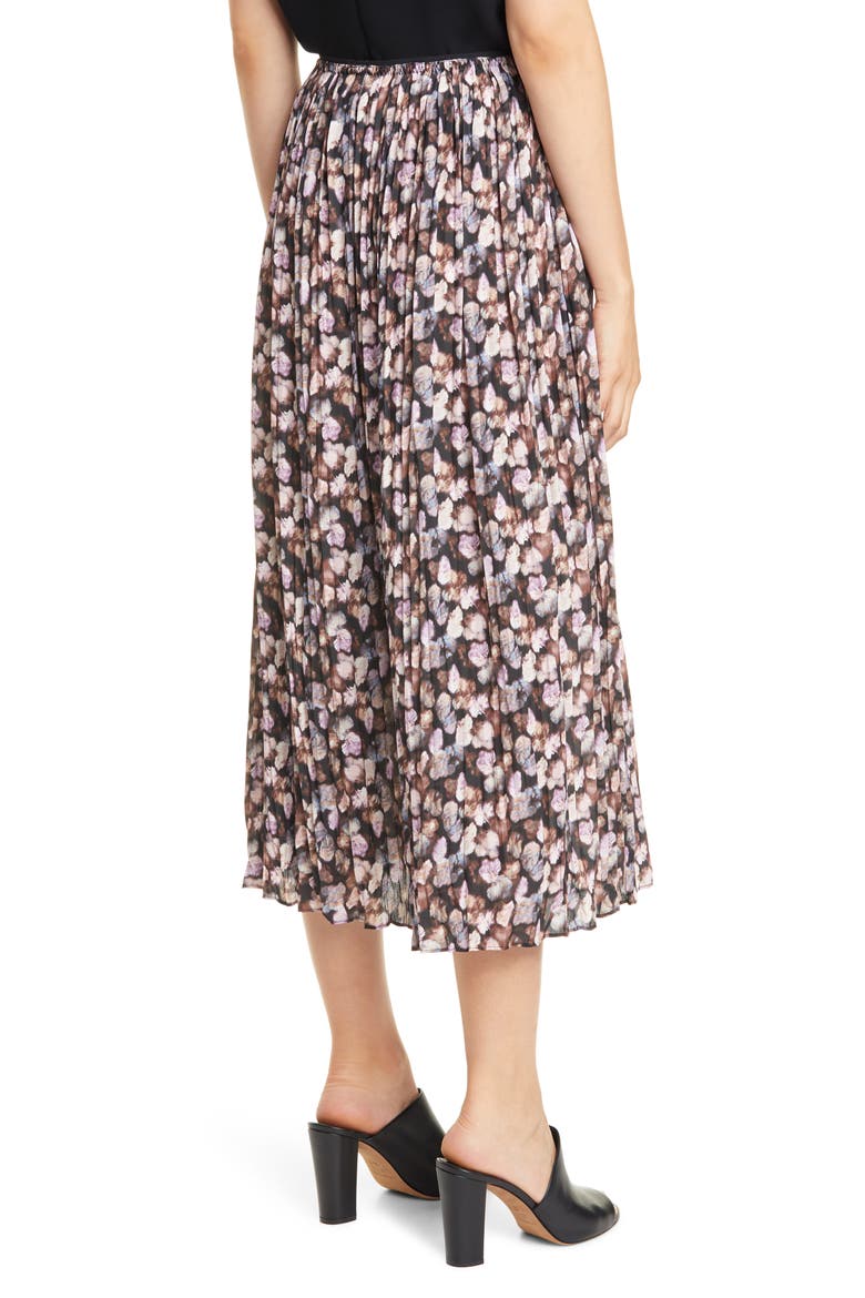Micro Painted Floral Print Culottes, Alternate, color, ESME