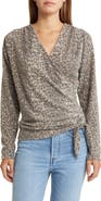 Loveappella Faux Tie Wrap Top