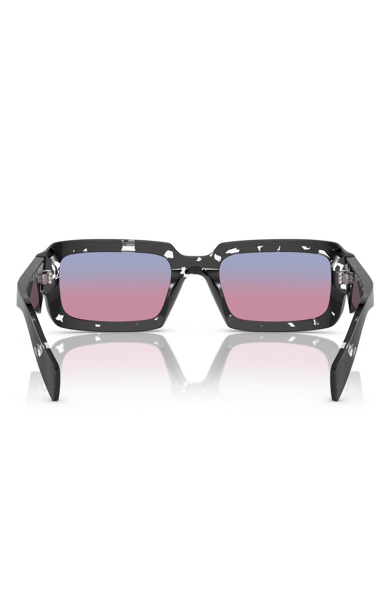 Prada 54mm Rectangle Gradient Sunglasses, Alternate, color, Magenta