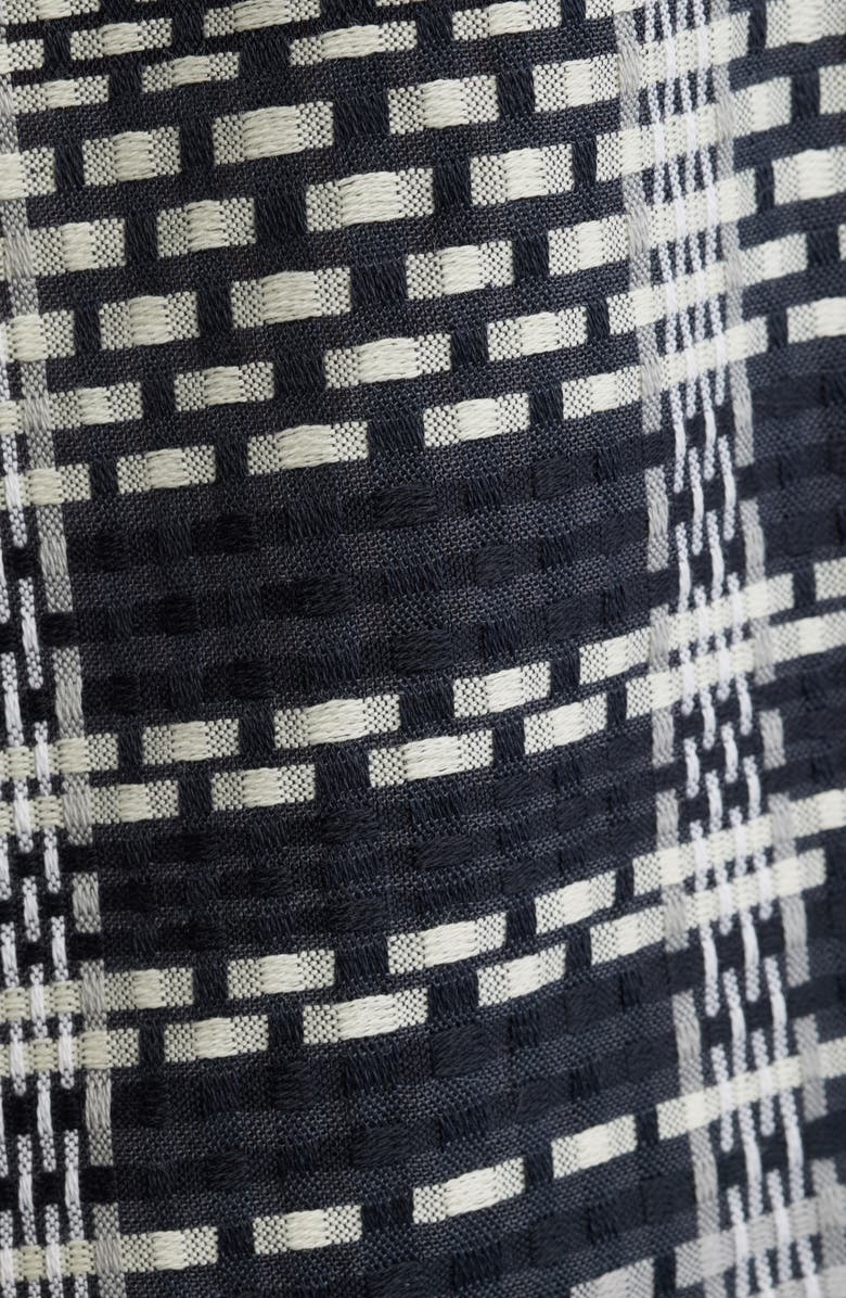 KROST Plaid Cotton Camp Shirt, Alternate, color, Dark Navy