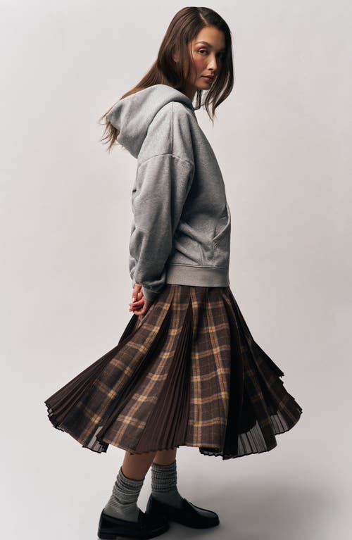 Guizio Gibson Chiffon Pleated Skirt In Black