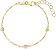 In Season Jewelry 14k Tiny Heart Link Bracelet