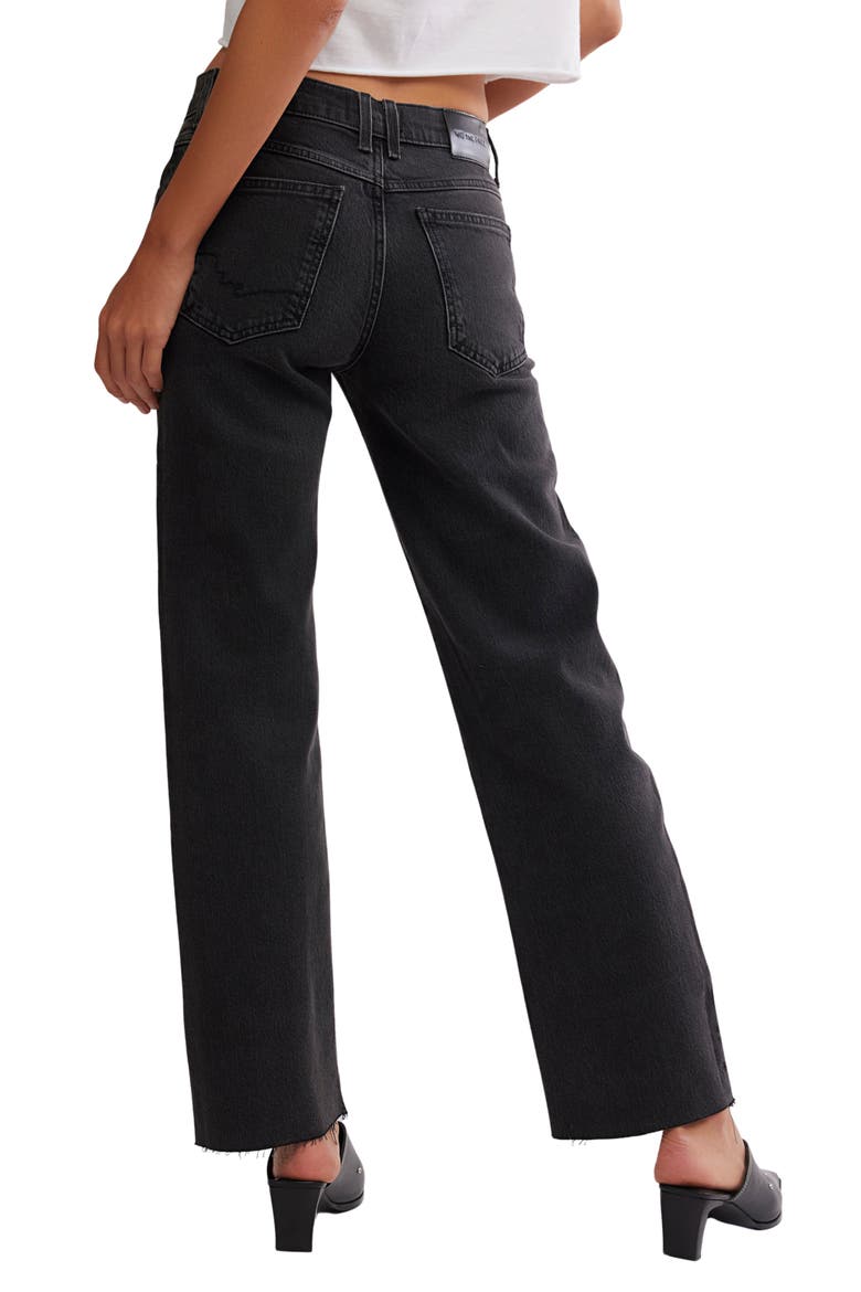We the Free Risk Taker Raw Hem Straight Leg Jeans, Alternate, color, MAIN SQUEEZE