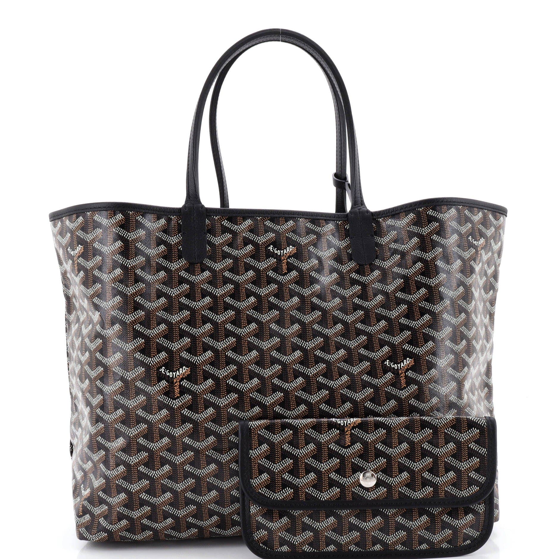 Pre-Owned Goyard Saint Louis Tote Coated Canvas PM, Alternate, color, Black