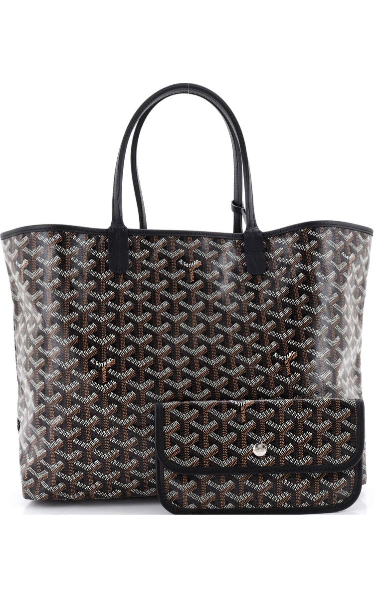 Pre-Owned Goyard Saint Louis Tote Coated Canvas PM, Alternate, color, Black