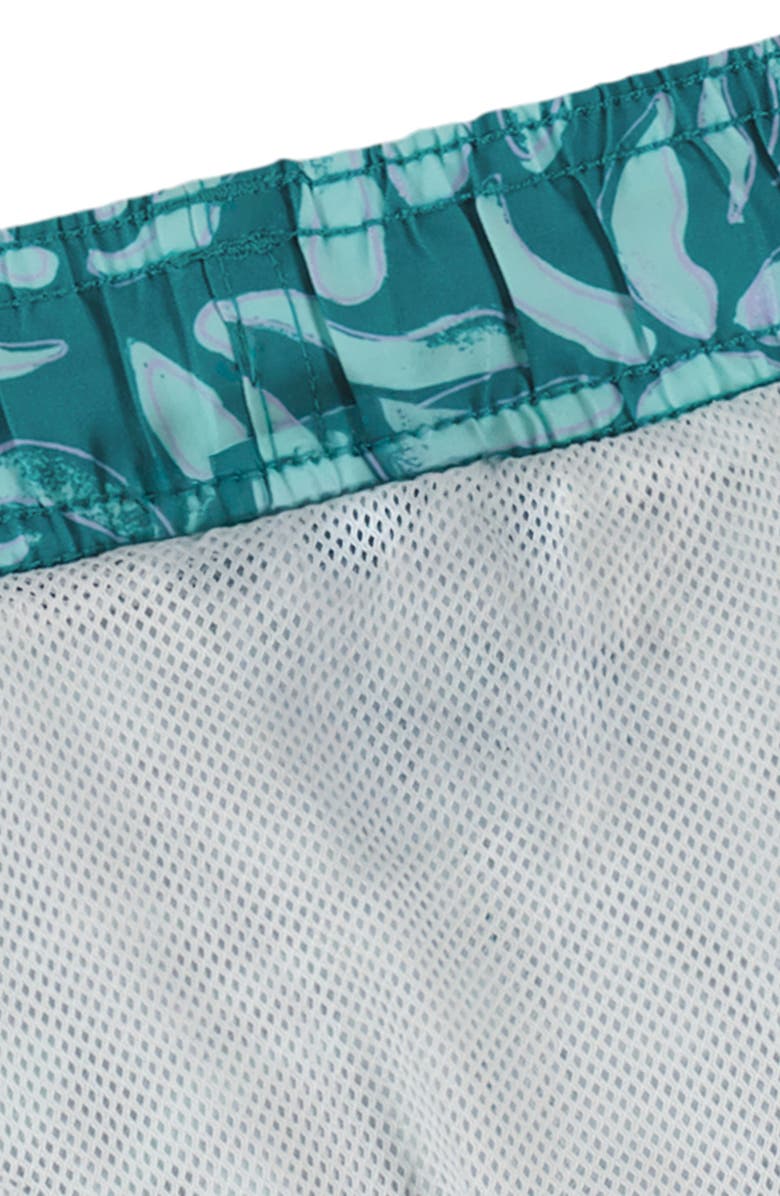 Under Armour Kids' Etching Volley Swim Shorts, Alternate, color, Coastal Teal