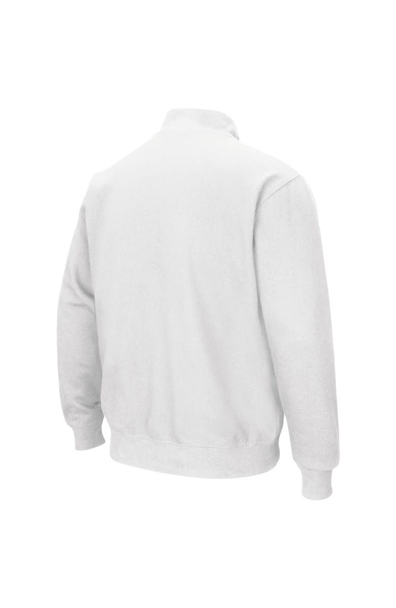 COLOSSEUM Men's Colosseum White Kansas State Wildcats Tortugas Logo Quarter-Zip Jacket, Alternate, color, White