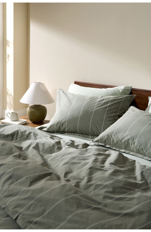 Parachute Resort Stripe Organic Cotton Bath Mat In Gray