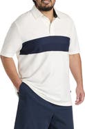 Nautica Big & Tall Chest Striped Polo Shirt