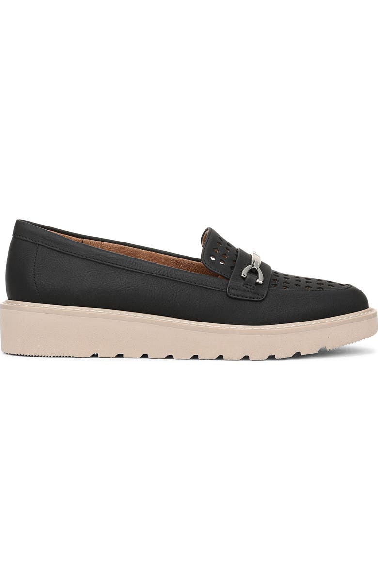 Naturalizer Elin Perforated Loafer Sneaker, Alternate, color, Black Perforated Faux Leather