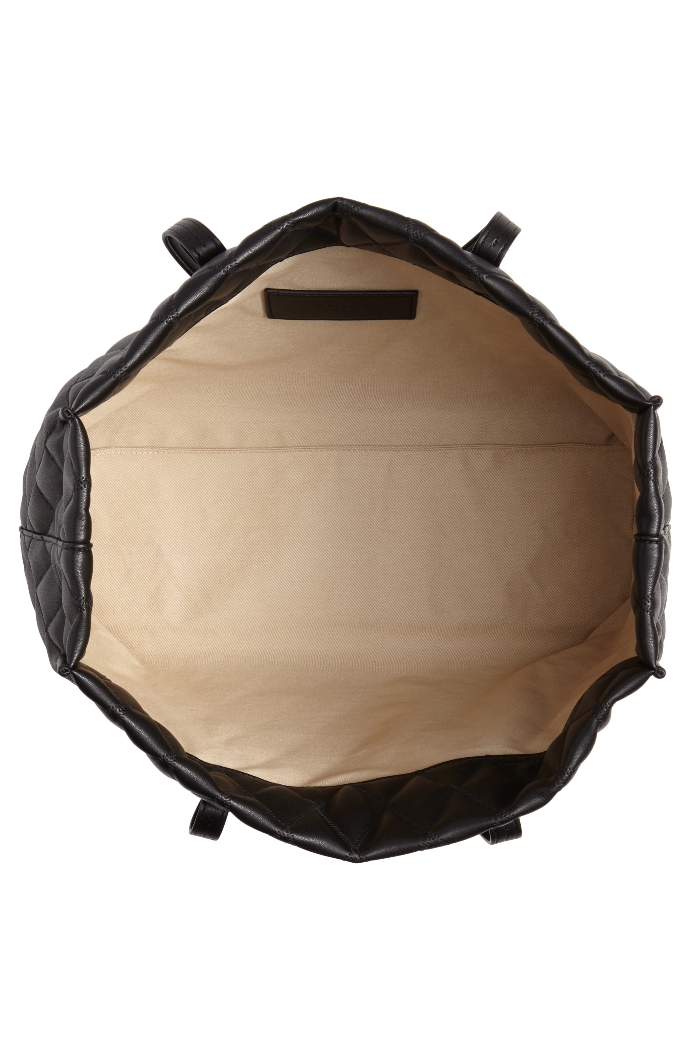 Givenchy Quilted East/West Faux Leather Shopper, Alternate, color, 