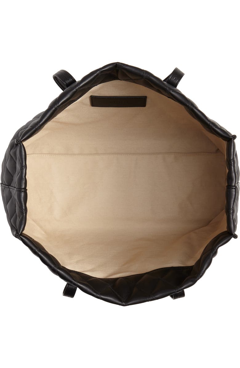 Givenchy Quilted East/West Faux Leather Shopper, Alternate, color,