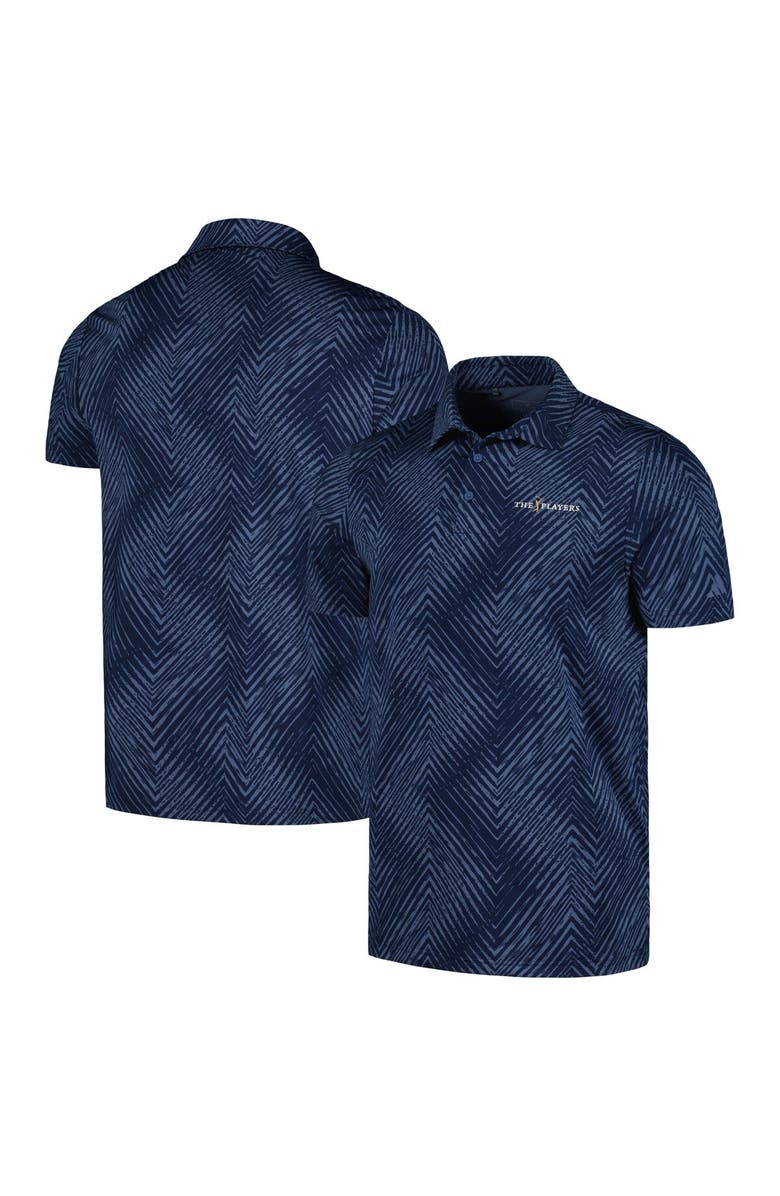 adidas Men's adidas Navy THE PLAYERS Ultimate365 Allover Print Polo, Main, color, 
