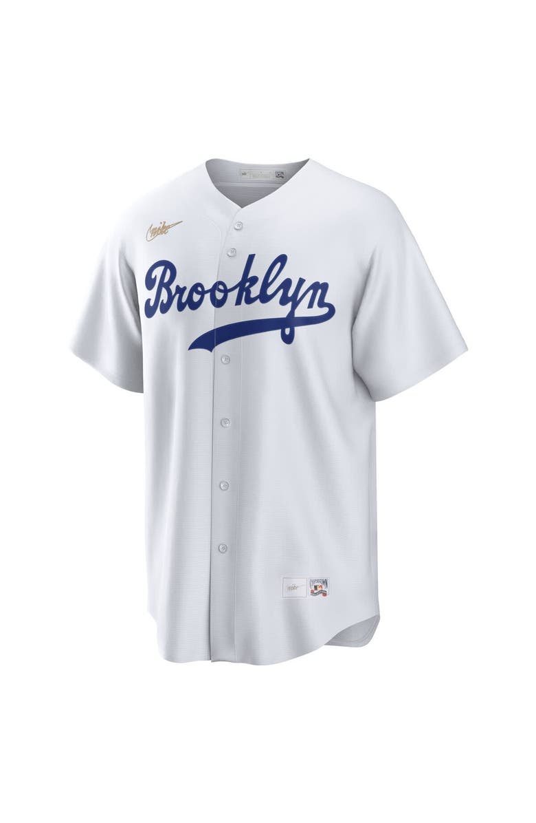 Nike Men's Nike Jackie Robinson White Brooklyn Dodgers Cooperstown Collection Jackie Robinson Day Jersey, Alternate, color, White