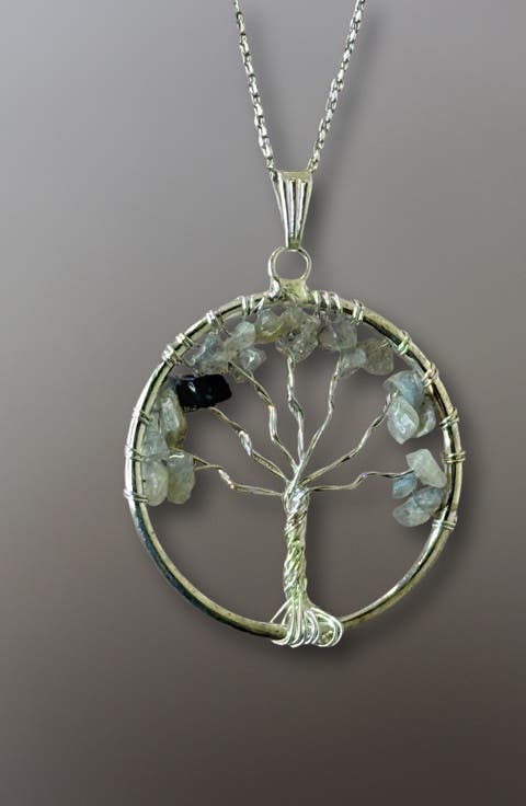 Tree of Life Gemstone Necklace