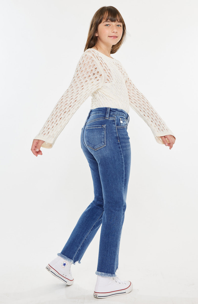 KanCan Auburn High Rise Slim Straight Jeans, Alternate, color, Medium Wash