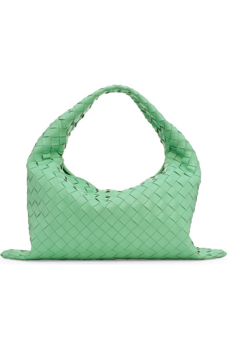 Bottega Veneta Small Hop Hobo Bag, Alternate, color, 3981 Siren-Muse Brass