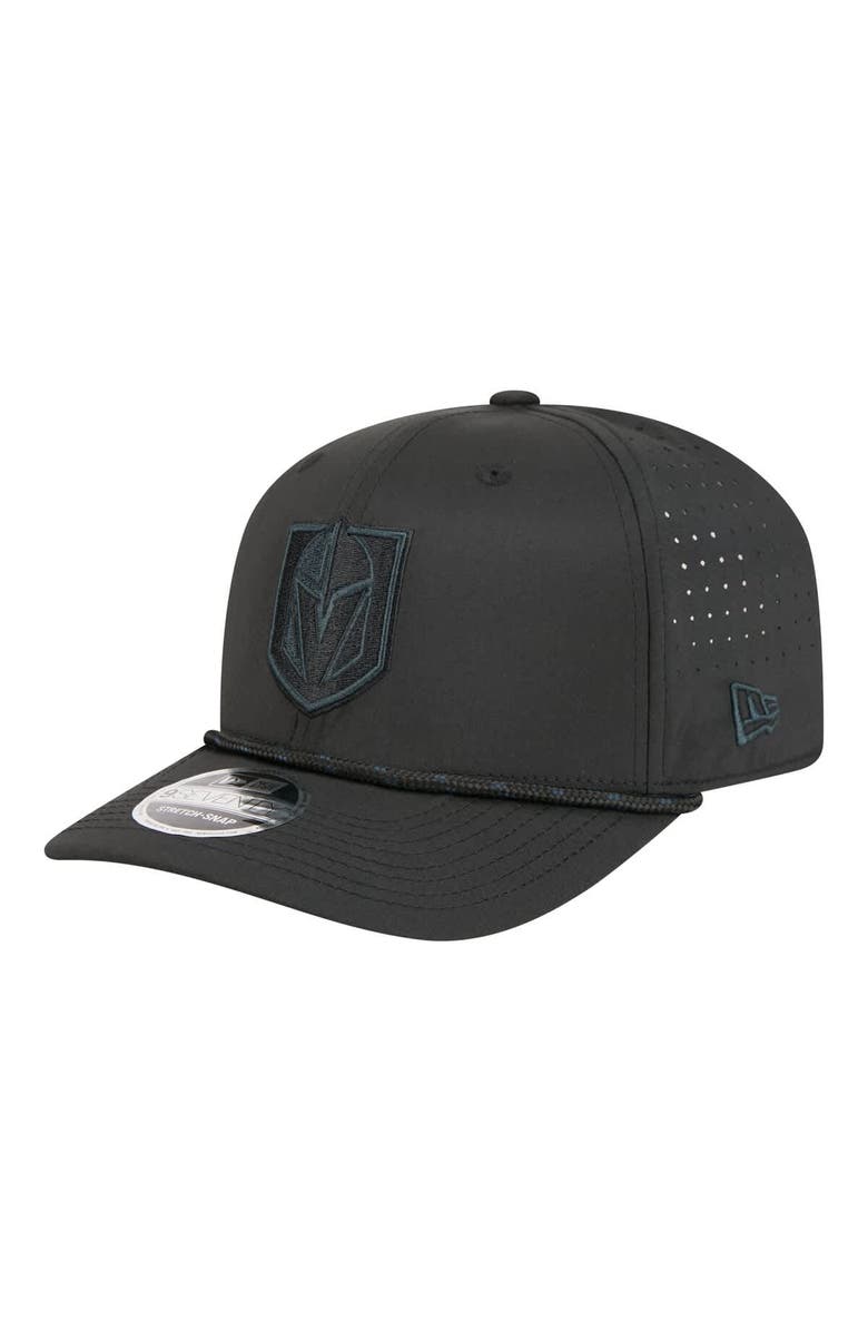 New Era Men's New Era  Black Vegas Golden Knights Sport Vented 9SEVENTY Rope Adjustable Hat, Main, color, Black