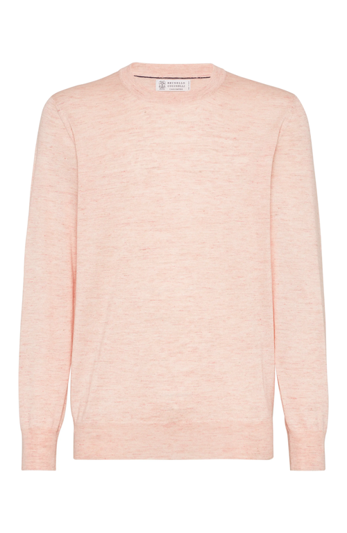 Brunello Cucinelli Crew-neck Sweater In Salmon