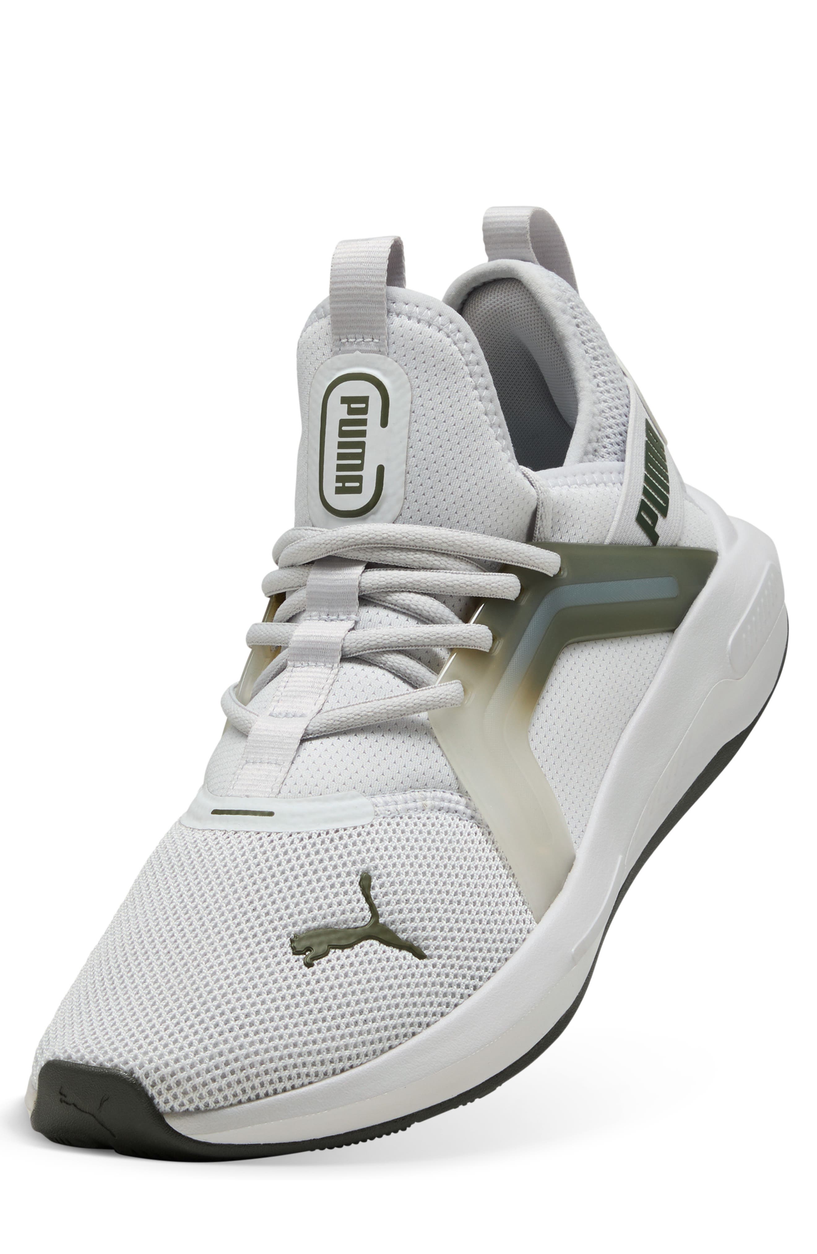 PUMA Softride Enzo 5 Sneaker, Alternate, color, Feather Gray/ Loden Green