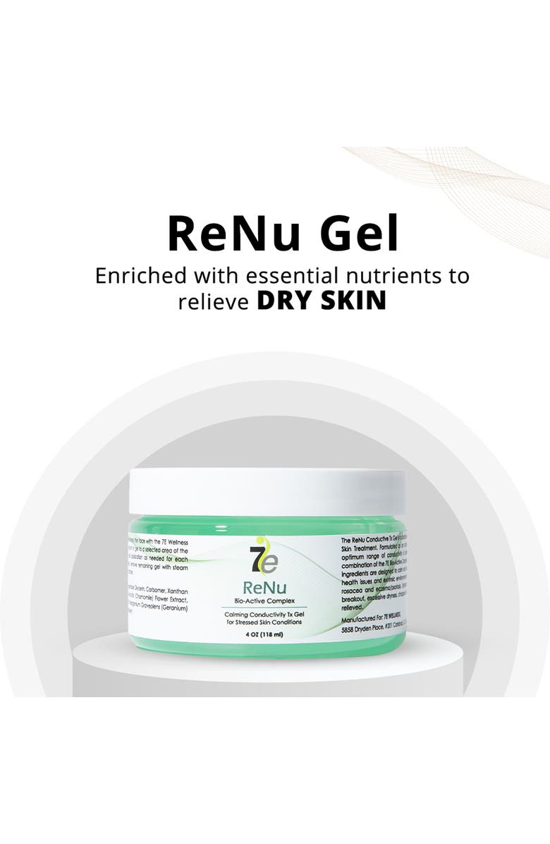 7e Wellness Myolift ReNu Conductive Gel with Bio-Active Complex, Alternate, color, Green 4Oz
