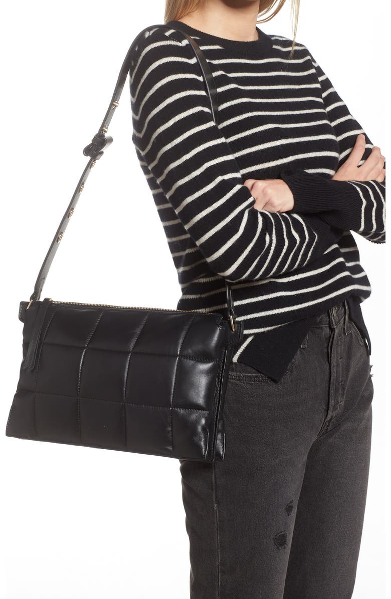 AllSaints Sheringham Quilted Shoulder Bag, Alternate, color,