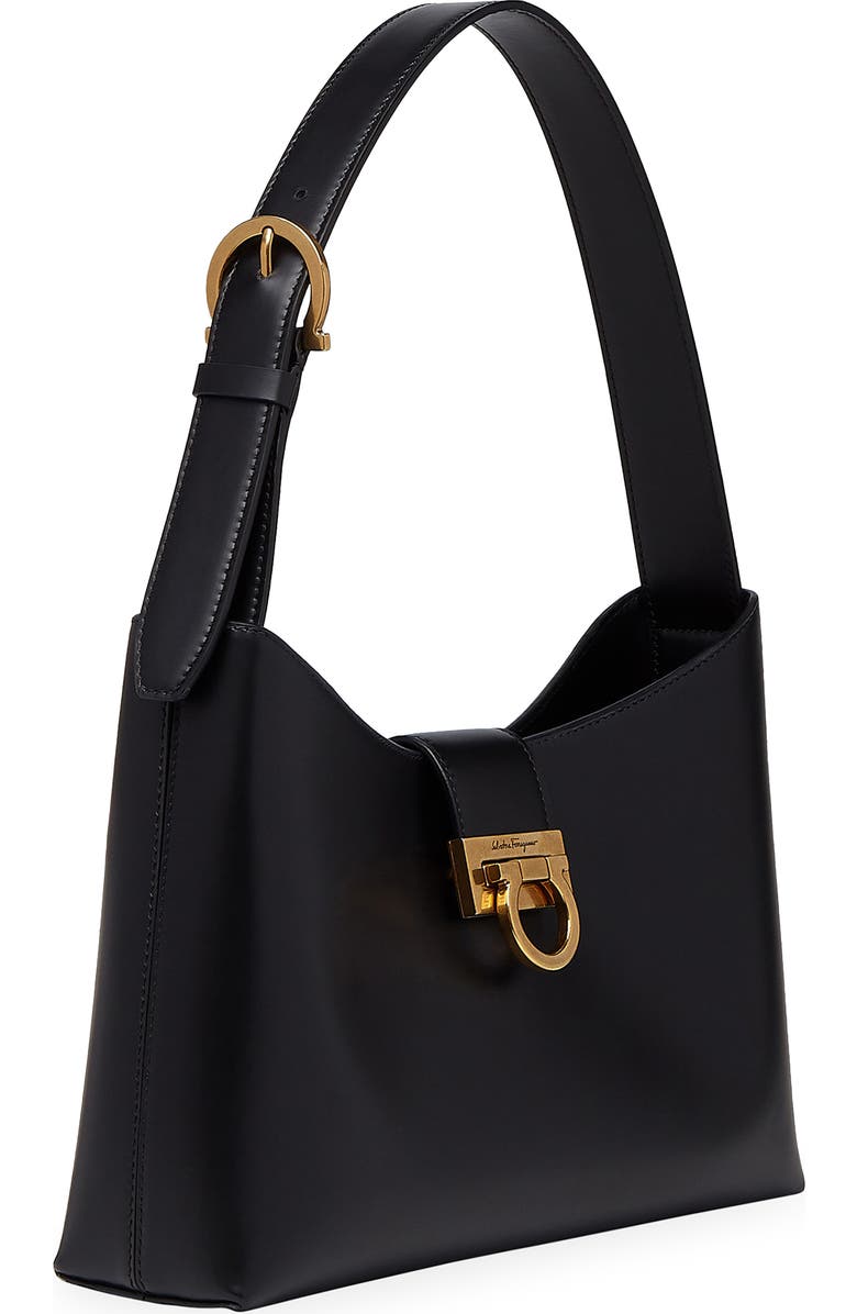 FERRAGAMO Trifolio Leather Shoulder Bag, Alternate, color,