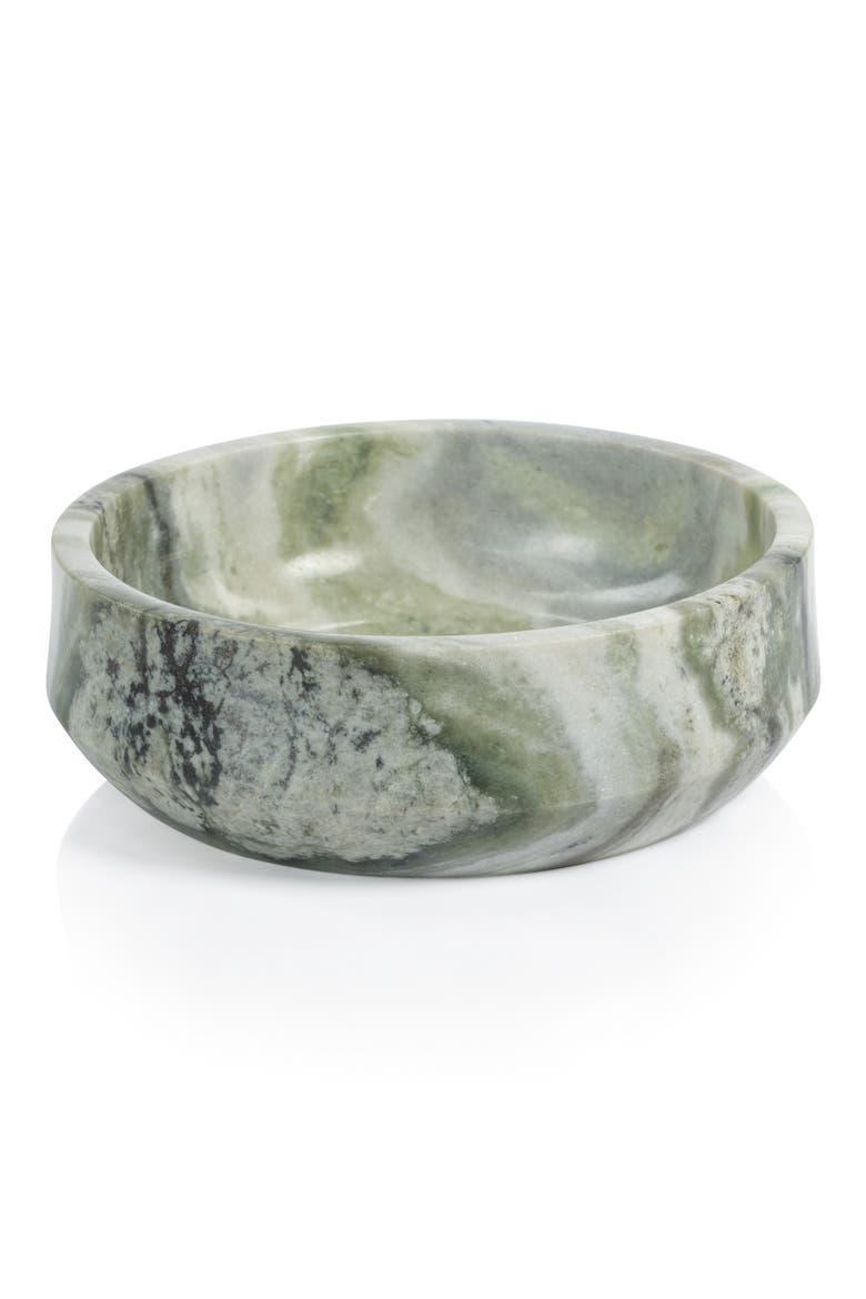 Dalton Green Onyx Marble Bowl, Main, color, GREEN