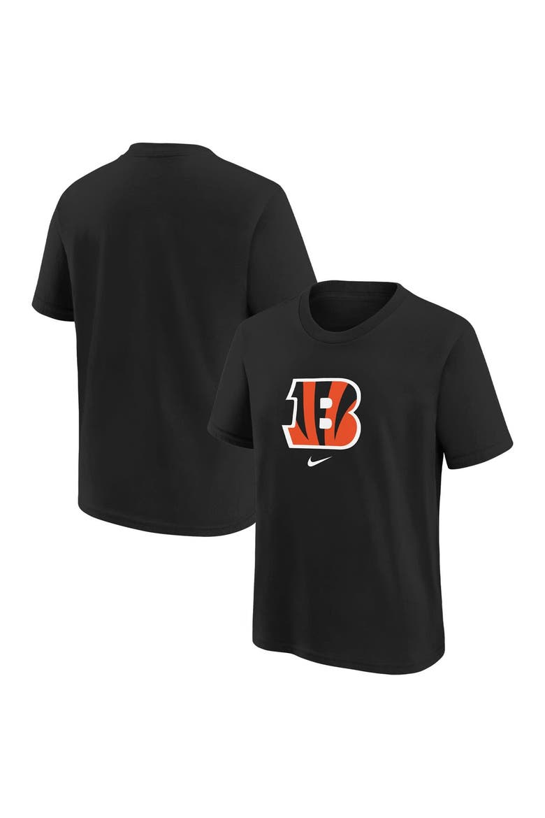 Preschool Nike Black Cincinnati Bengals Team Wordmark T-Shirt, Main, color, Black