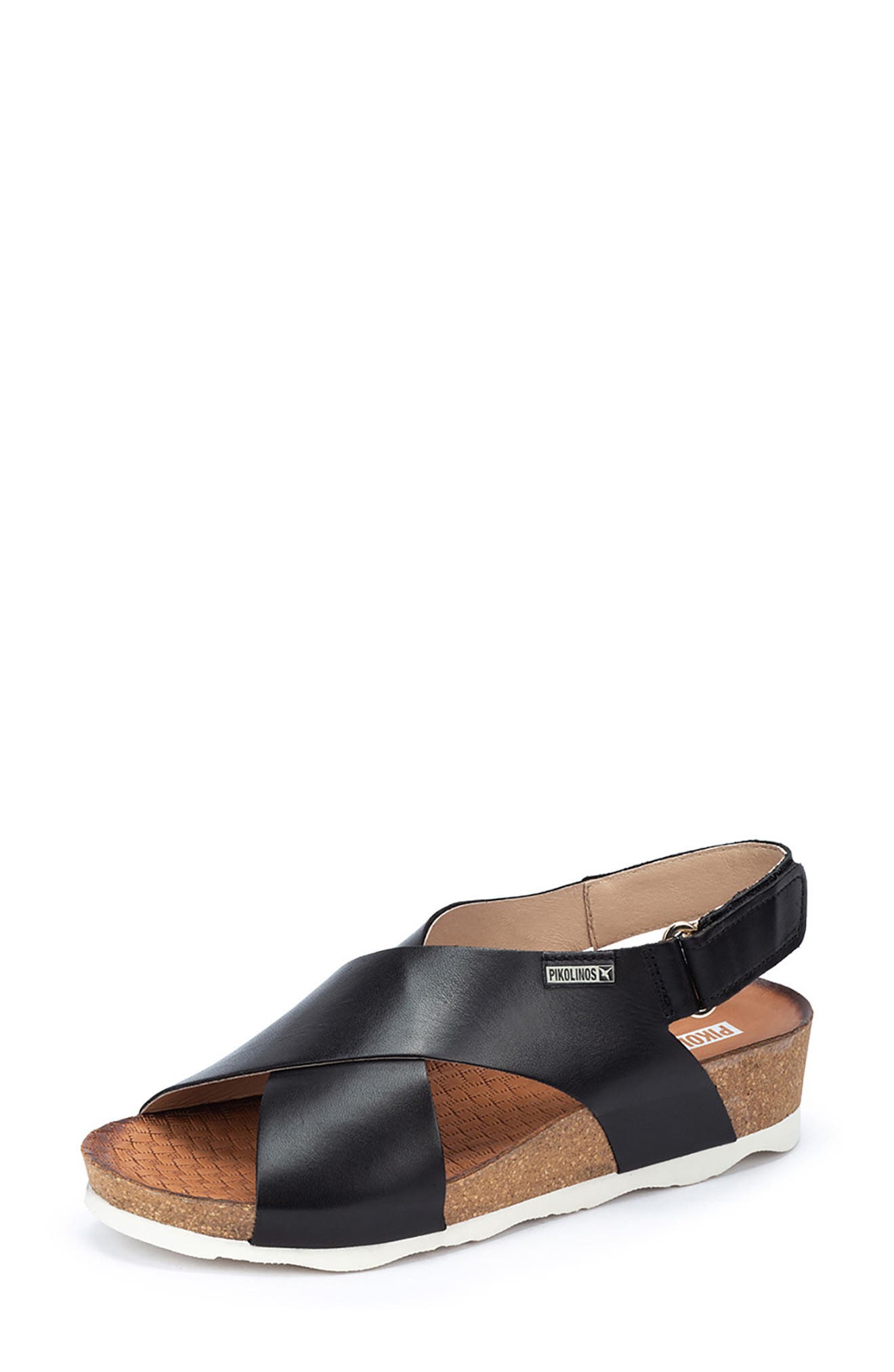 PIKOLINOS Mahon Platform Sandal, Main, color, Black