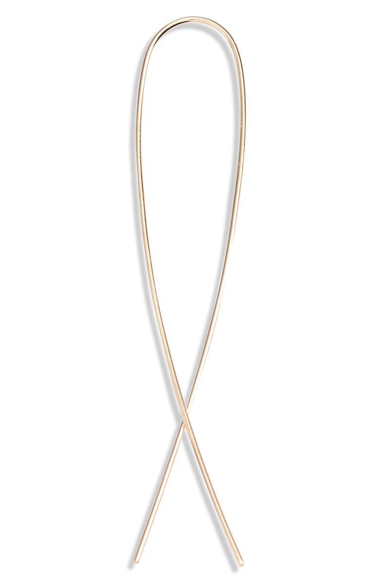 LANA Medium Narrow Upside Down Hoop Earrings, Alternate, color,