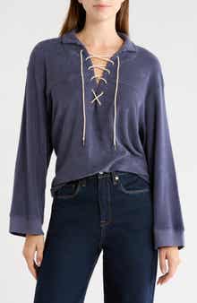 Micro Terry Lace-Up Tunic