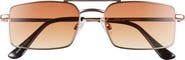 BP. Gradient Rectangular Aviator Sunglasses