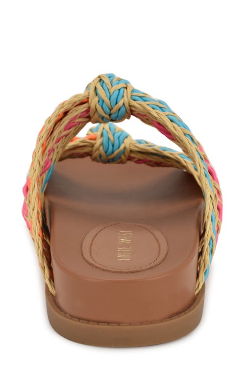 Nine West Gilma Slide Sandal In Orange