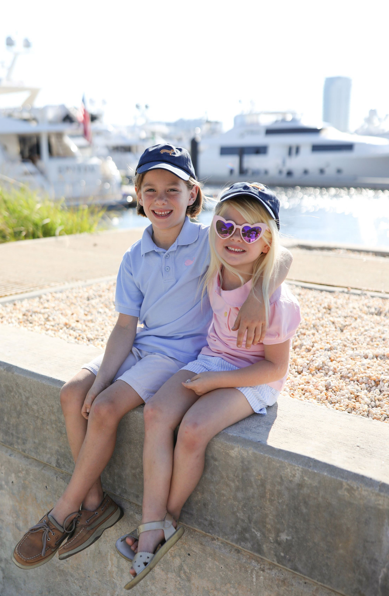 Bits & Bows Retriever Dog Twill Bow Baseball Hat, Alternate, color, Navy Blue