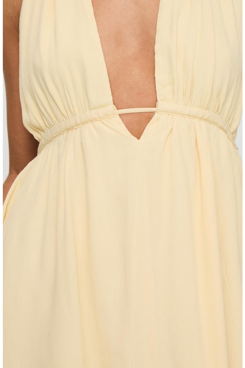 Saddler Halter Minidress, Alternate, color, YELLOW