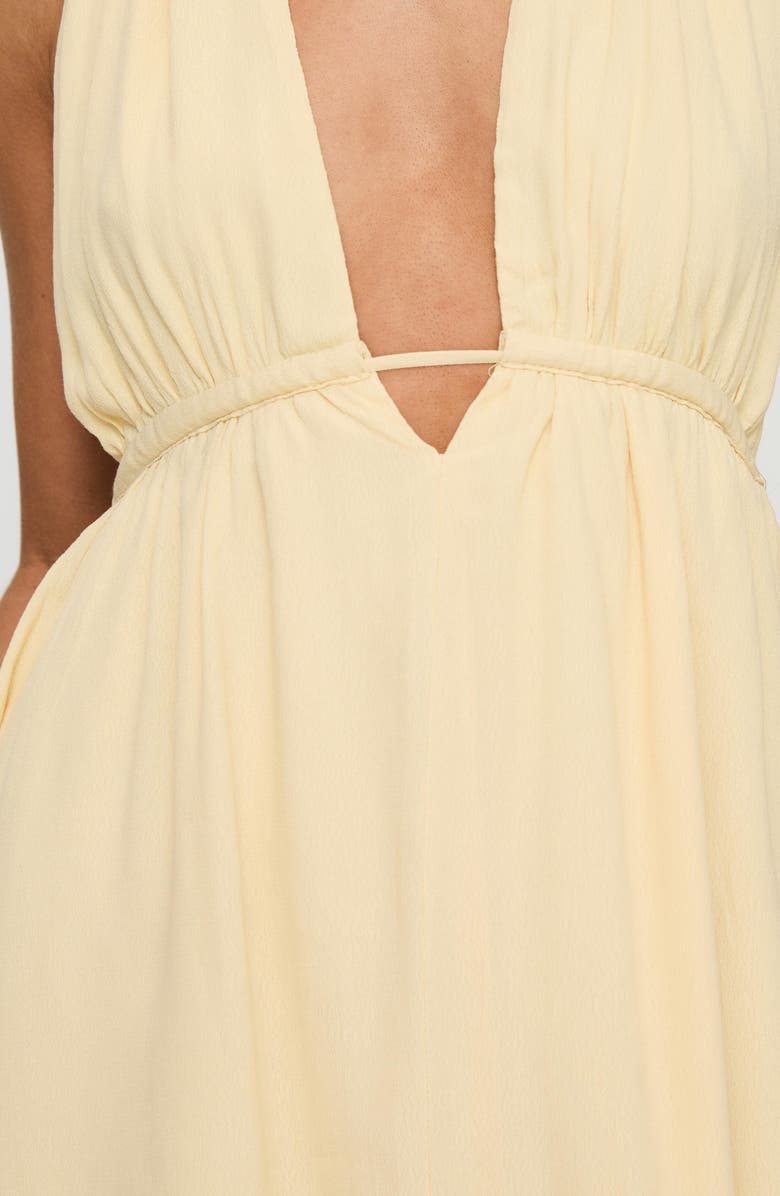 Princess Polly Saddler Halter Minidress, Alternate, color, Yellow