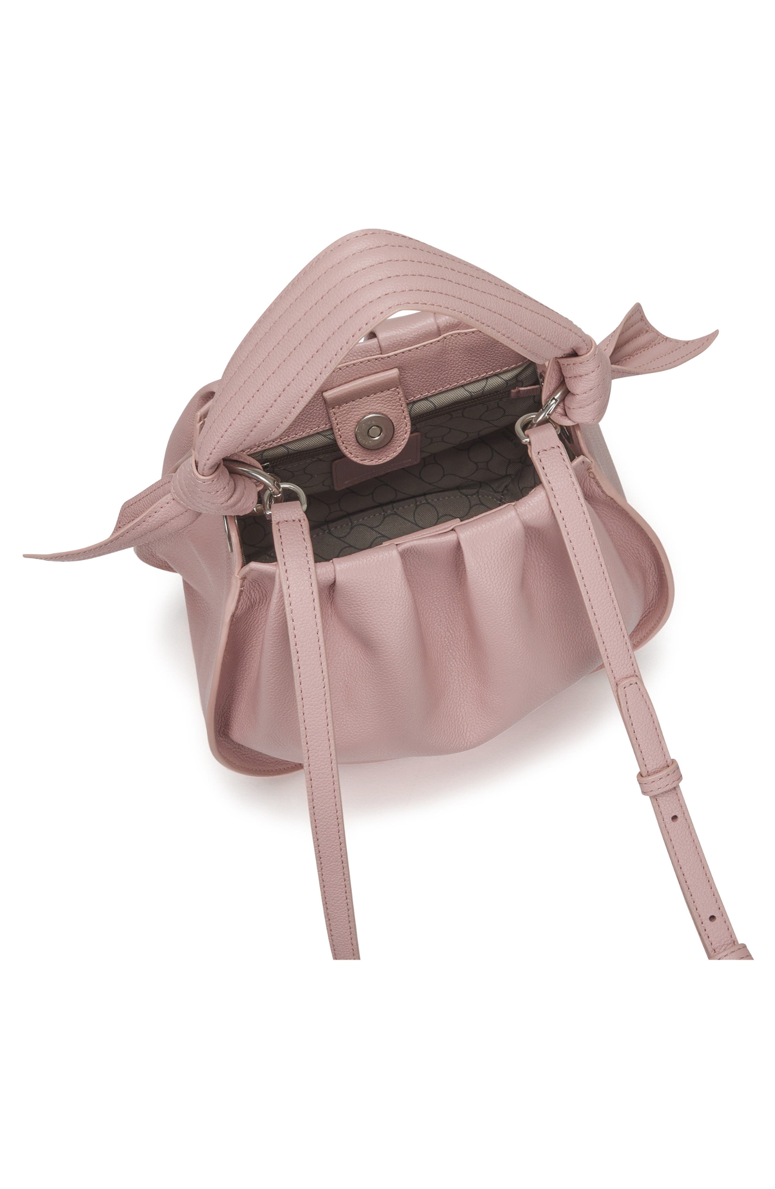 Selena Leather Bucket Bag, Alternate, color, VINTAGE PINK
