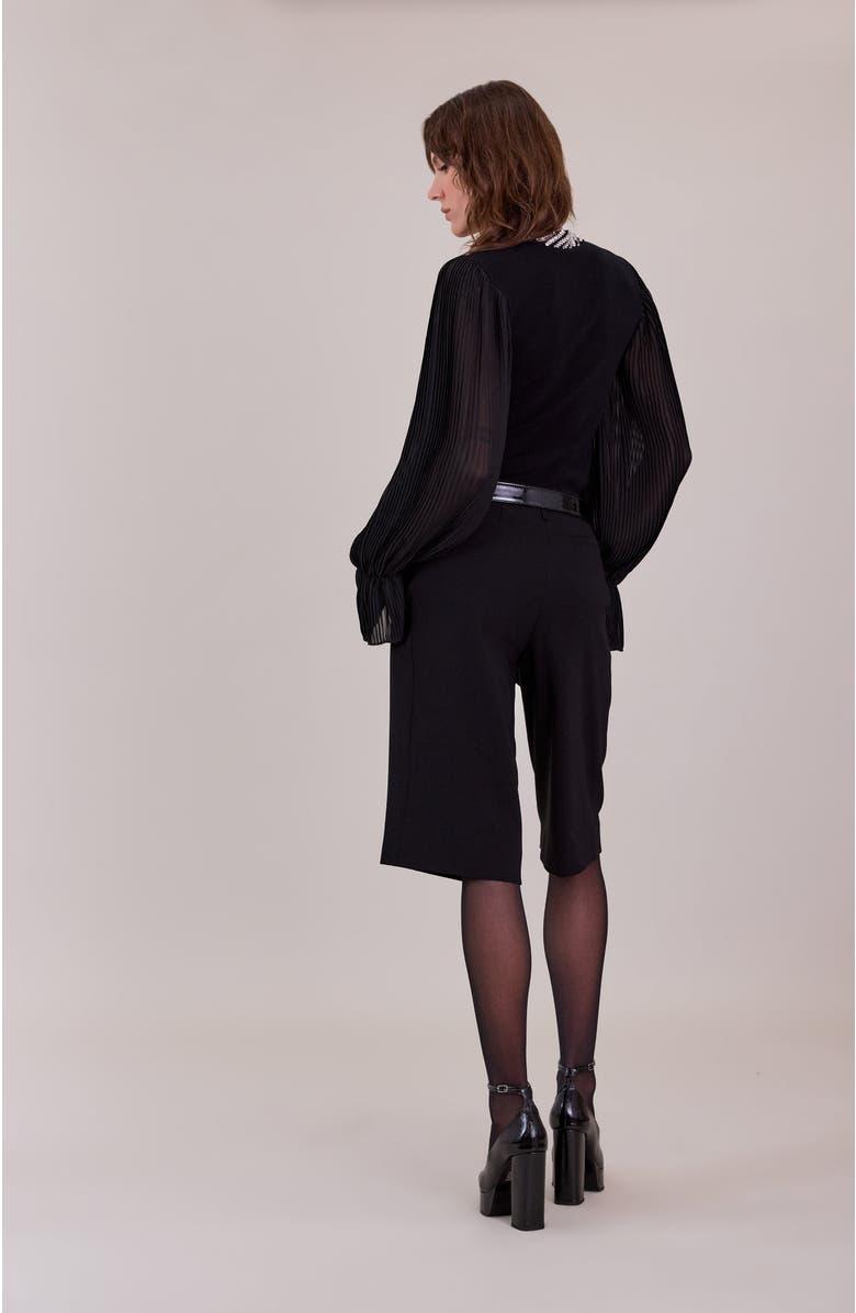 Anne Fontaine Brianca Top, Alternate, color, Black