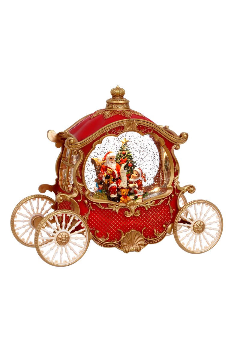 Musical Carriage with Santa, Main, color, Red
