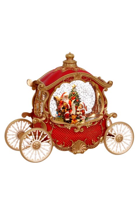 Musical Carriage with Santa