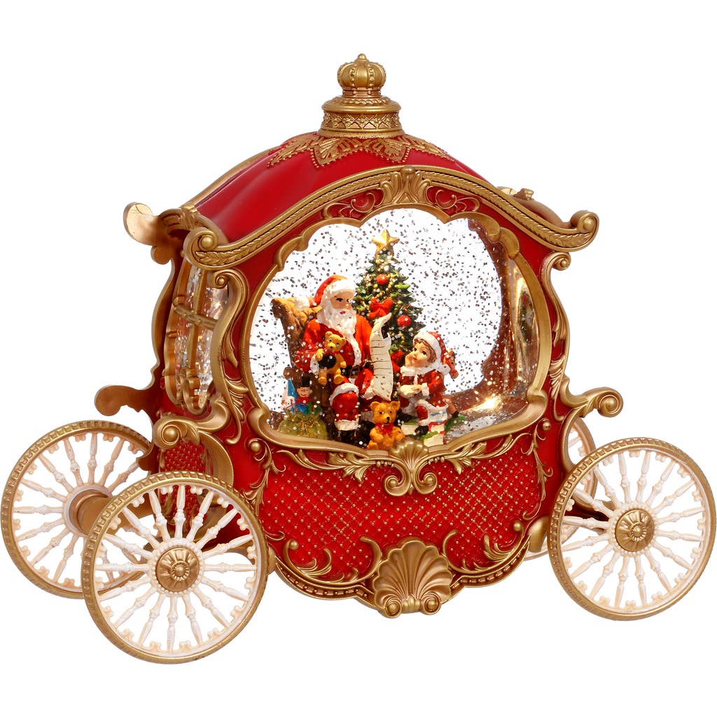 Mark Roberts Musical Carriage With Santa In Multi