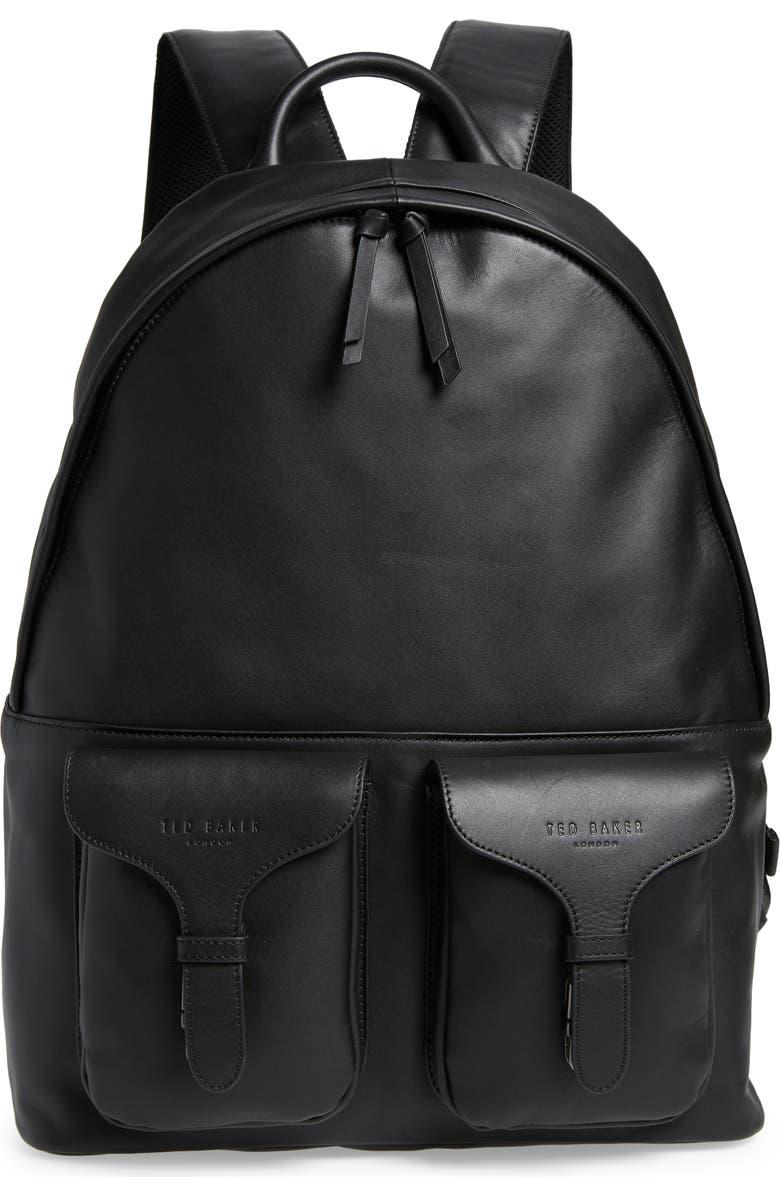 Ted Baker London Emersan Leather Backpack, Main, color,