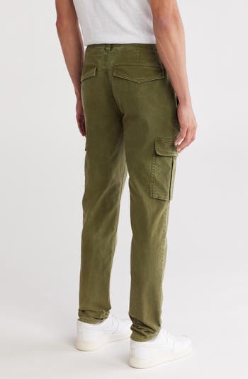 PURPLE BRAND Slim Fit Brushed Cotton Stretch Twill Cargo