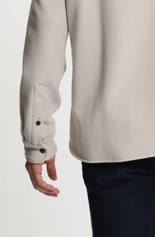 Jachs Knit Shirt Jacket In White