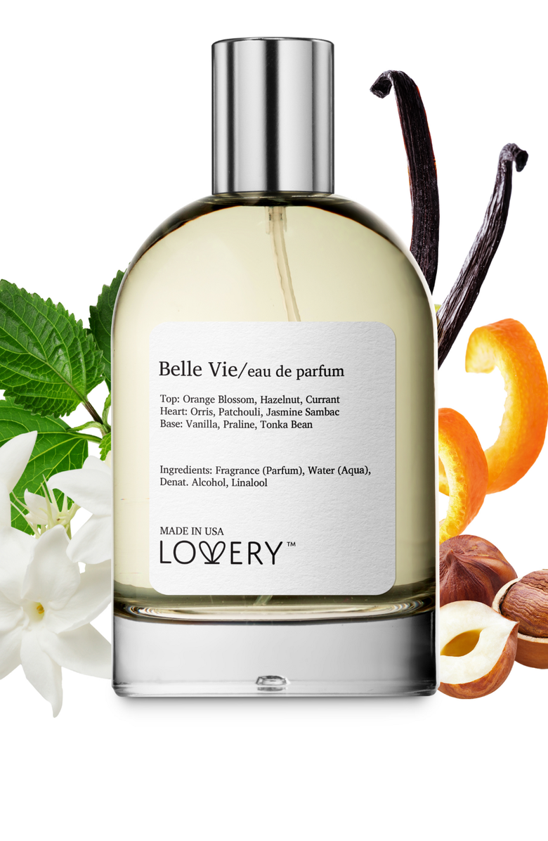 Lovery Belle Vie Eau de Parfum Spray A- 100ml Made in USA Floral Perfume for Women, Alternate, color, Silver, White, Cream, Black