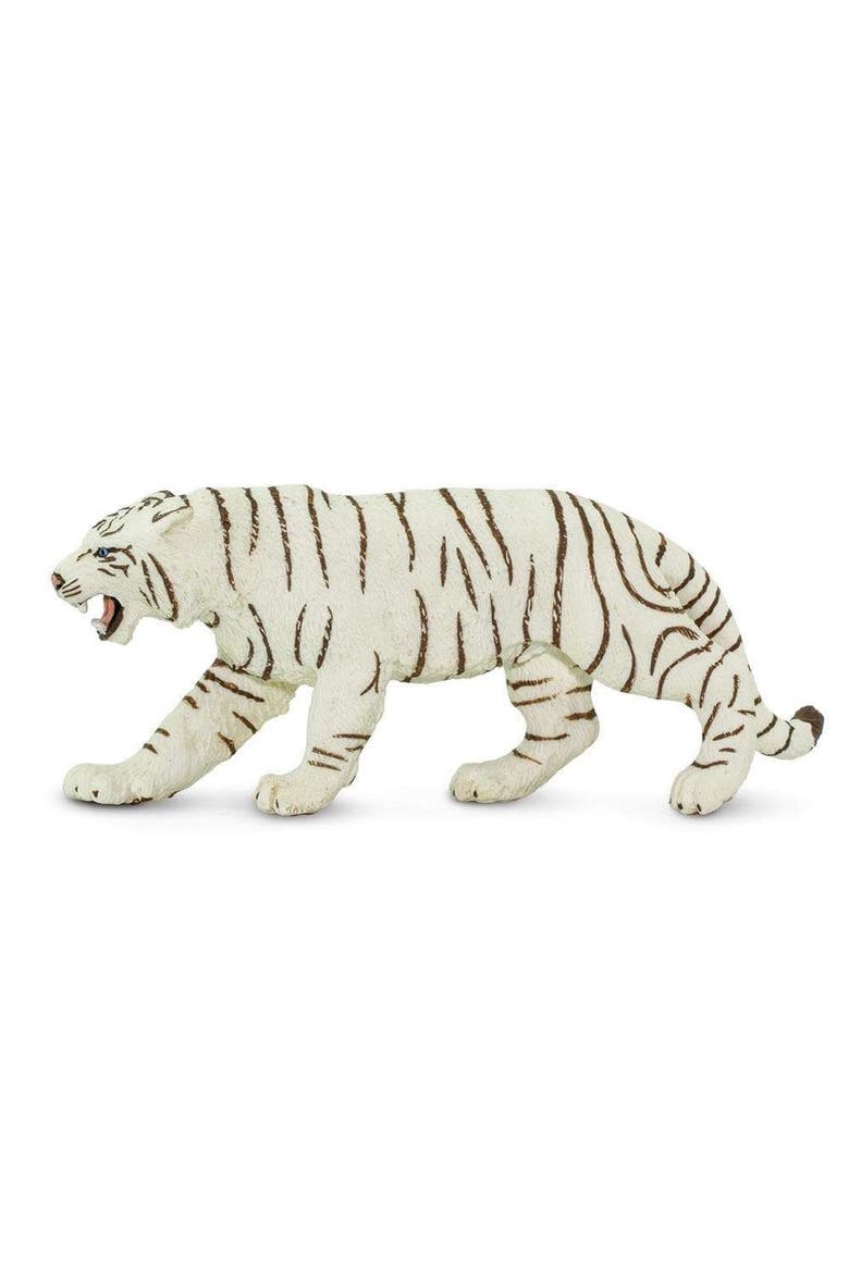 White Bengal Tiger Kids Toy Figure, Main, color, None