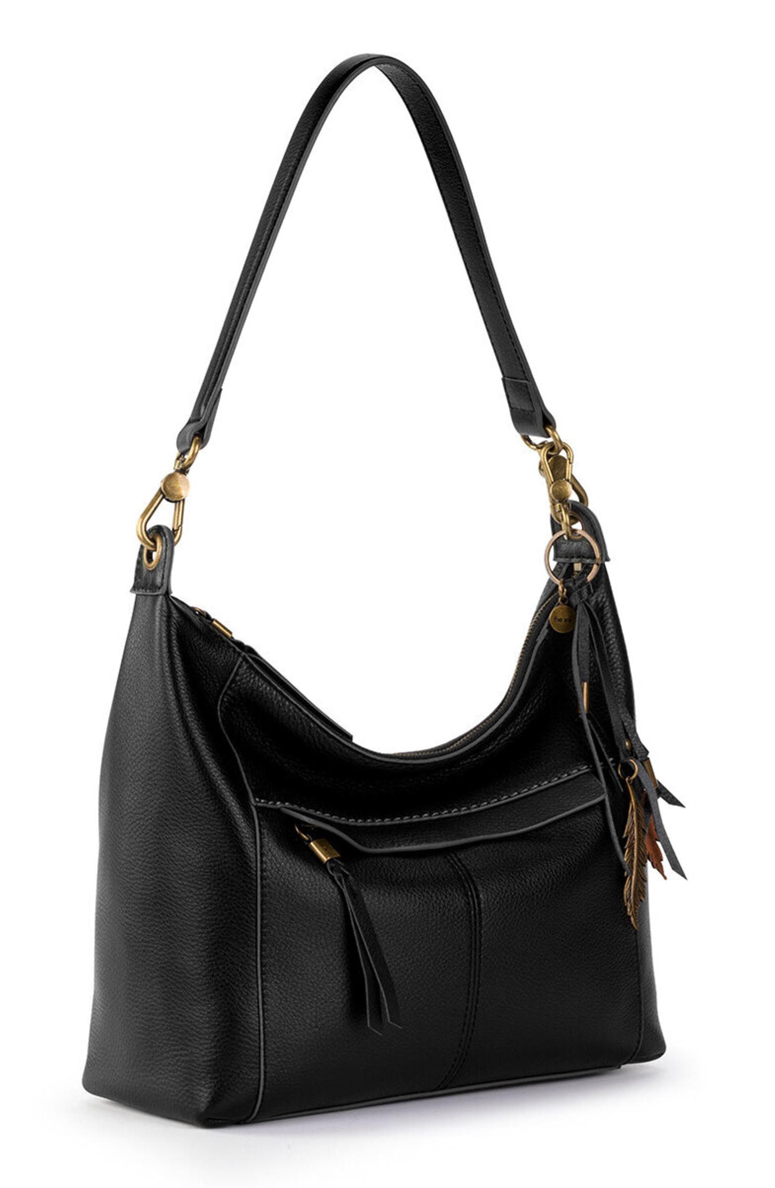 Alameda Leather Hobo Bag, Alternate, color, BLACK RB