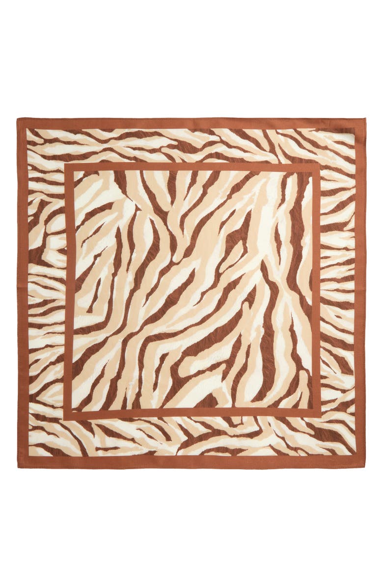 Nordstrom Print Silk Square Scarf, Alternate, color, 