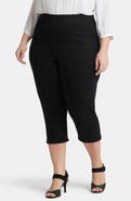NYDJ Dakota Side Slit Pull-On Capri Jeans